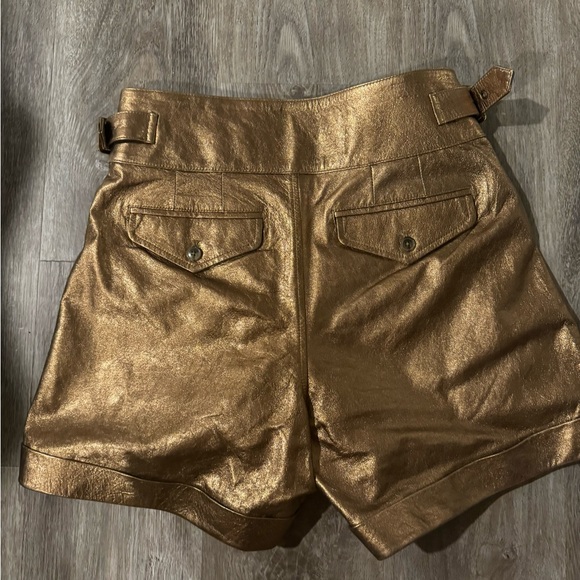 Banana Republic Women's Metallic Leather Explorer Short - Picture 5 of 8